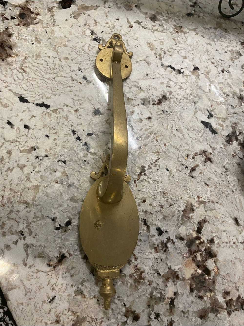 French Cast Brass Entry Door Pull